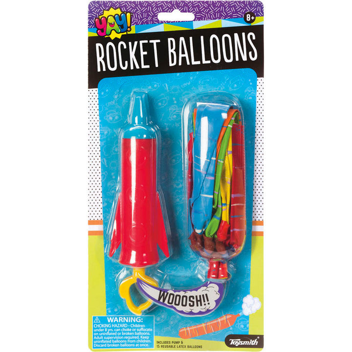 Toysmith Toy Outdoor Fun Rocket Balloons and Pump