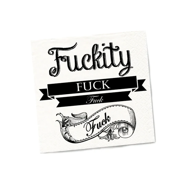 Twisted Wares Kitchen & Table Fuckity Fuck Snarky Napkins