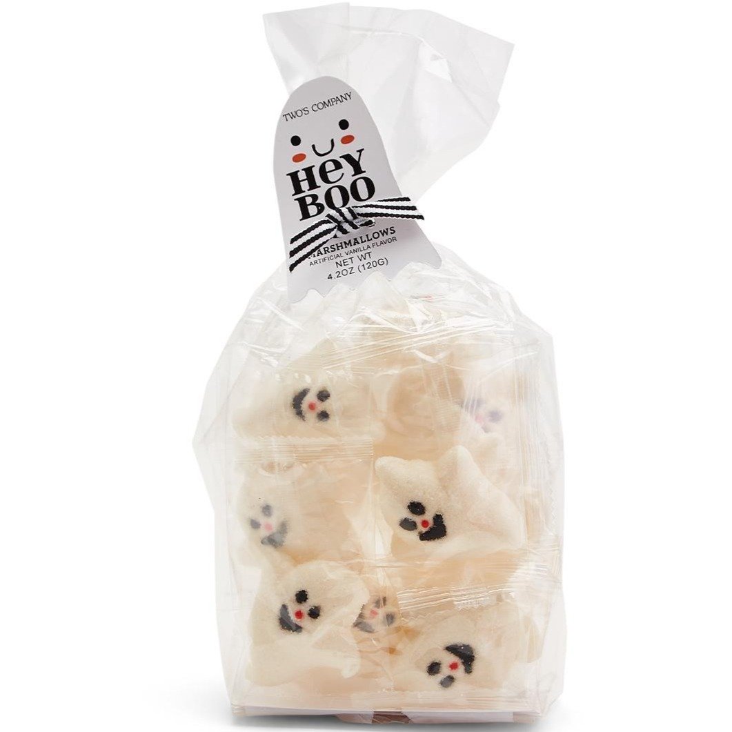 Two's Company Candy Ghost Marshmallow Candy - individually wrapped