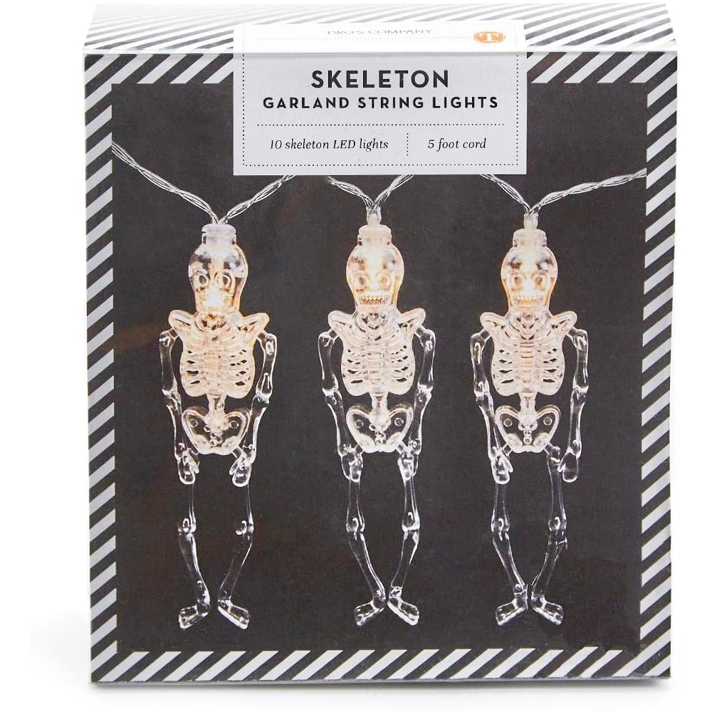 Two's Company Home Decor Skeleton LED Garland