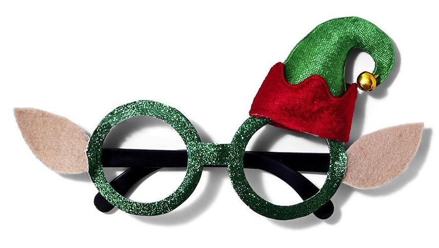 Two's Company IMPULSE - IM Funny Stuff Elf Holiday Novelty Glasses