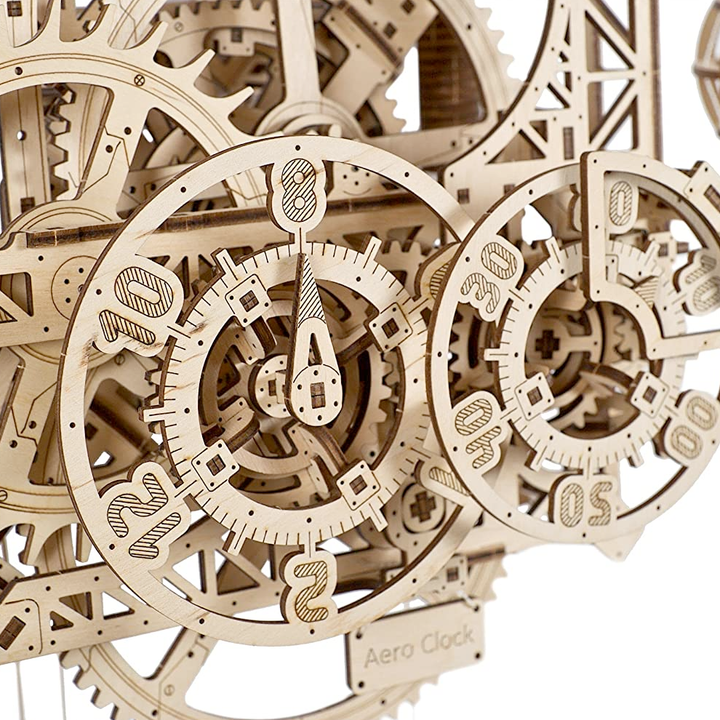 UKIDZ Ugears Arts & Crafts Aero Clock Wood build kit