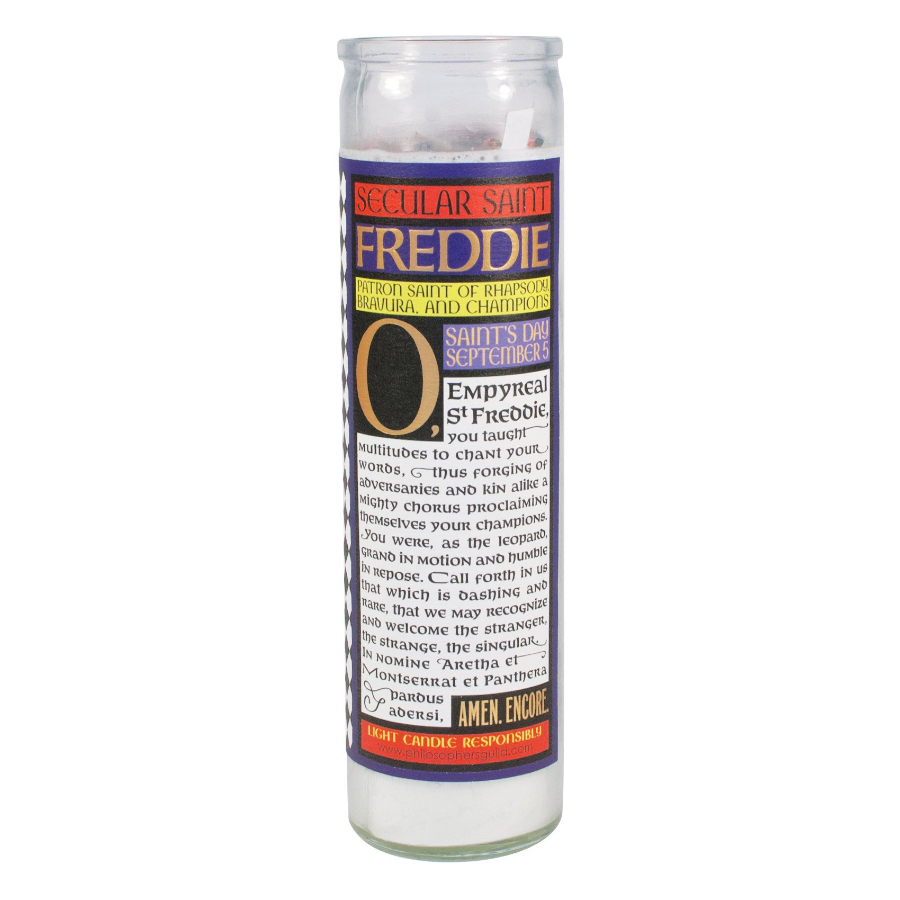 Unemployed Philosophers Guild Home Decor Freddie Mercury Candle