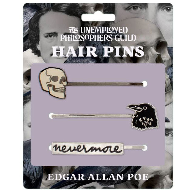 Unemployed Philosophers Guild Personal Care Edgar Allan Poe HairPins