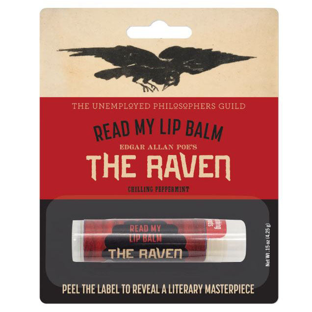Unemployed Philosophers Guild Personal Care Read My Lips Poe's Raven Lip Balm