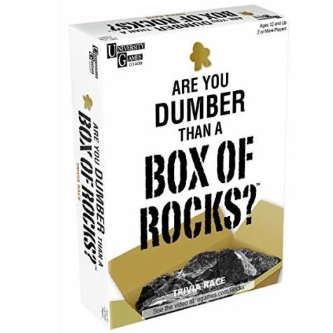 University Games GAMES Are you dumber than a Box of Rocks Game