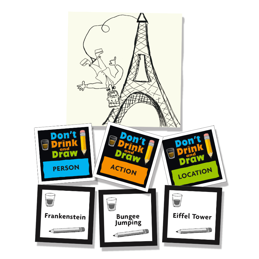 University Games GAMES Don't Drink and Draw Game