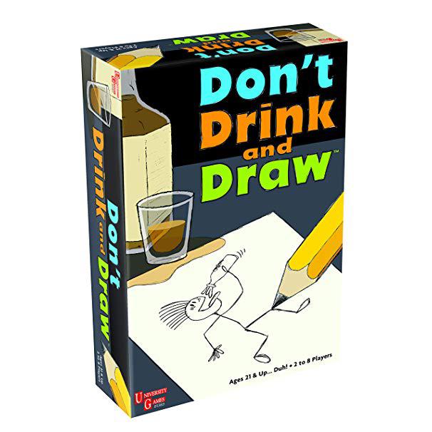 University Games GAMES Don't Drink and Draw Game