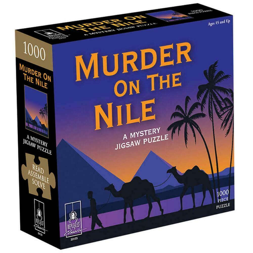 University Games Puzzles Classic Mystery Jigsaw Puzzles Murder on the Nile 1000pc