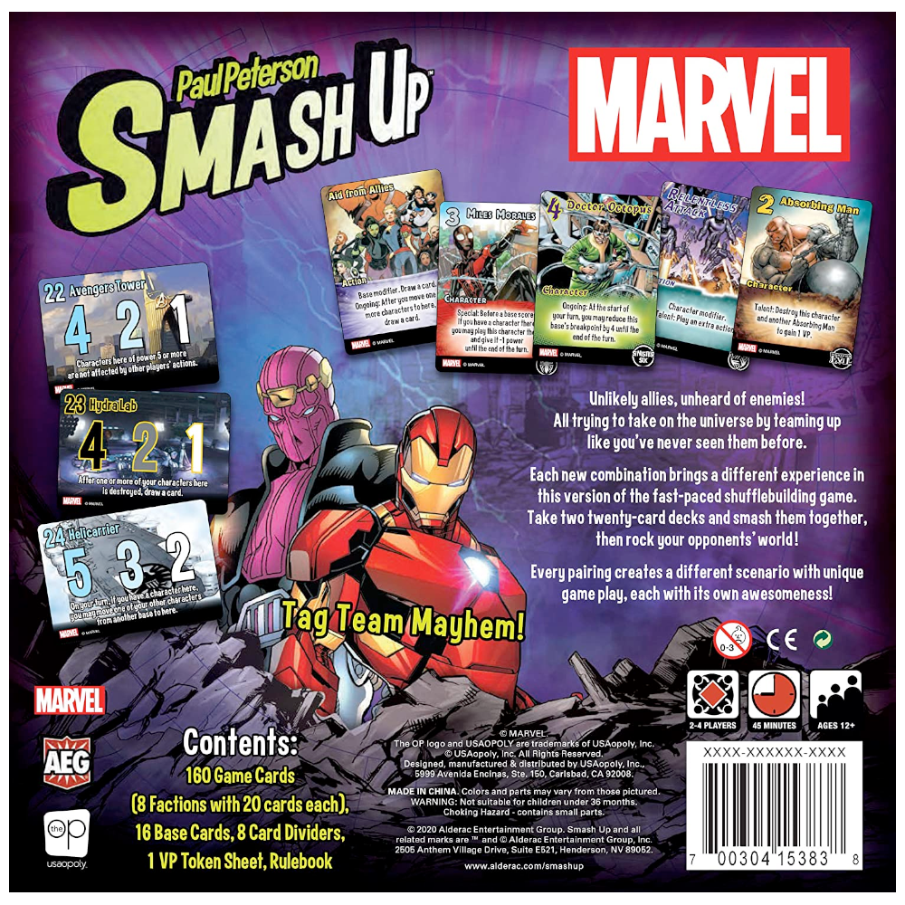 USAopoly Games Marvel Smash Up