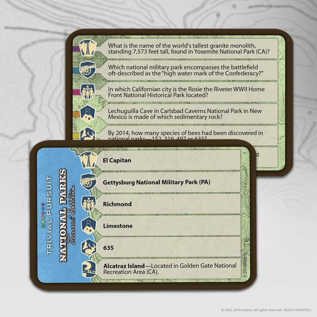 USAopoly Games National Parks Trivia