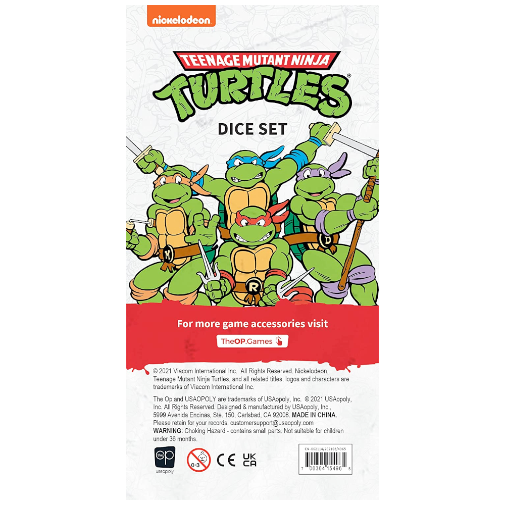 USAopoly Games Teenage Mutant Ninja Turtles Dice