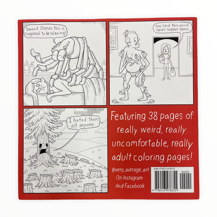 Very Average Art Books Let's Get Weird 2 Coloring Book