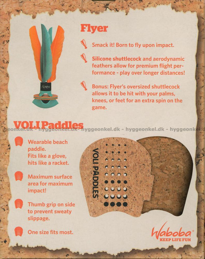 Waboba Toy Outdoor Fun Voli Racket Set w/Flyer