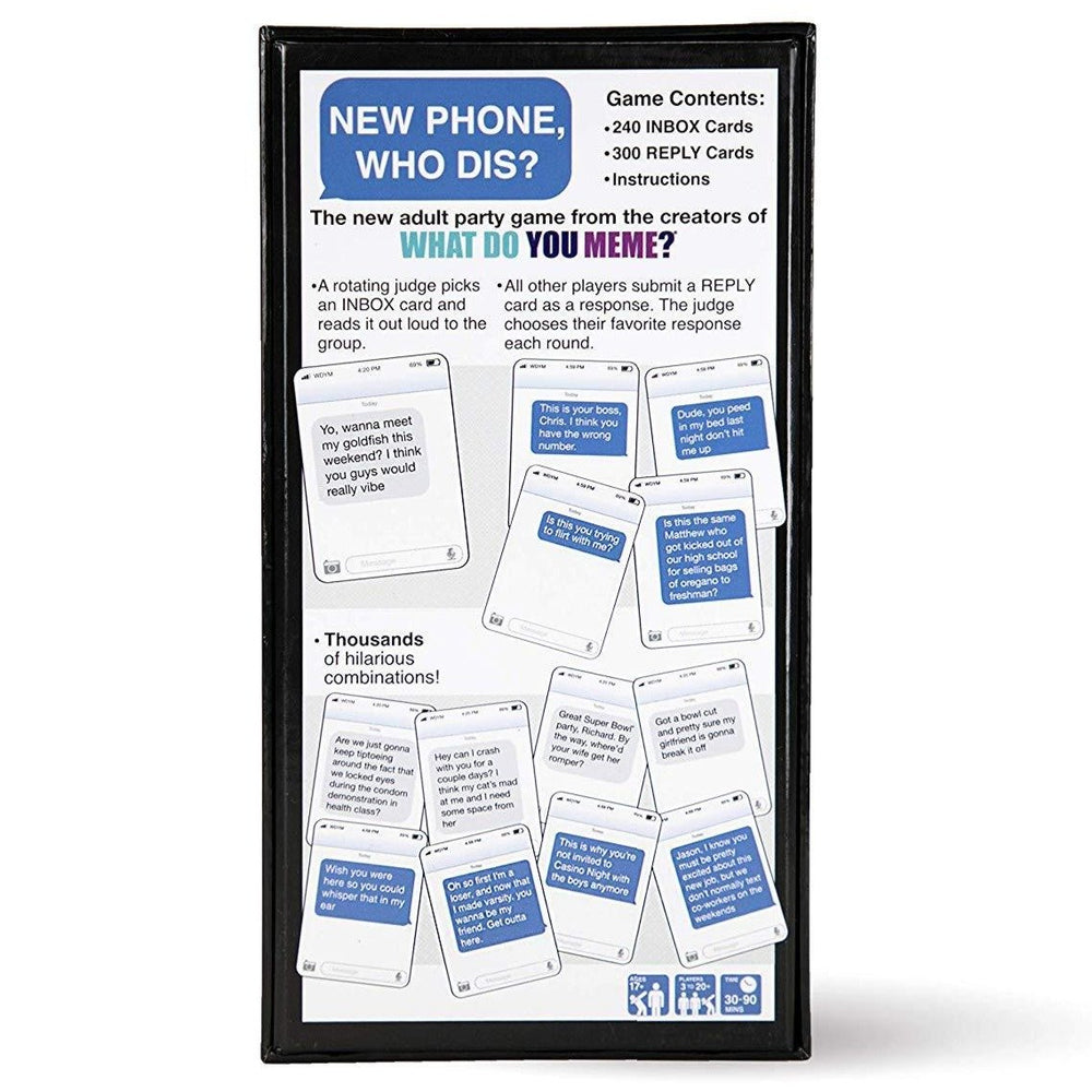 What Do You Meme? GAMES New Phone Who Dis? Game