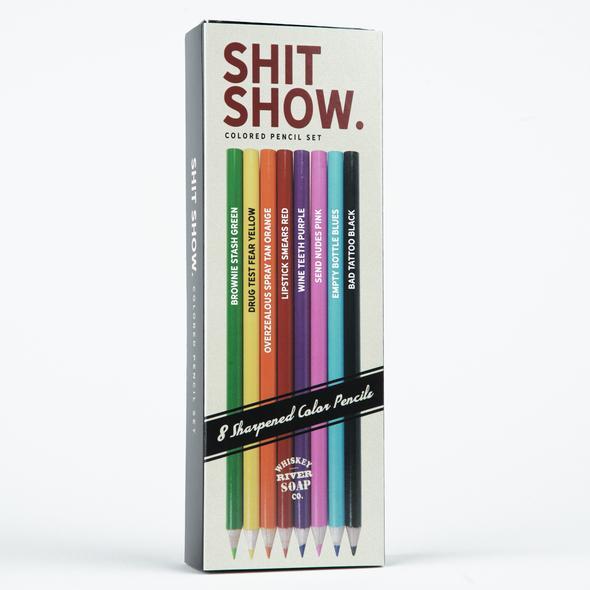 Whiskey River Soap Co. Arts & Crafts Shit Show - Colored Pencil Set