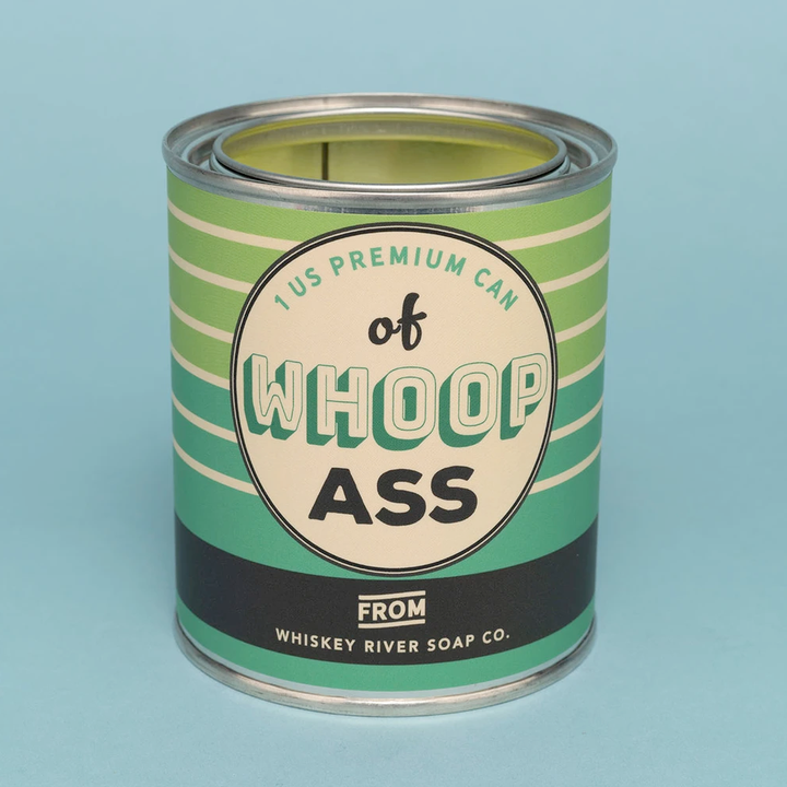 Whiskey River Soap Co. Home Decor Whoop Ass Paint Can Candle