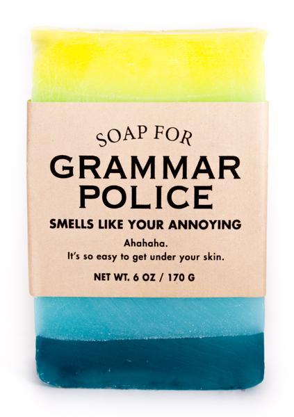 Whiskey River Soap Co. Home Personal Soap for Grammar Police