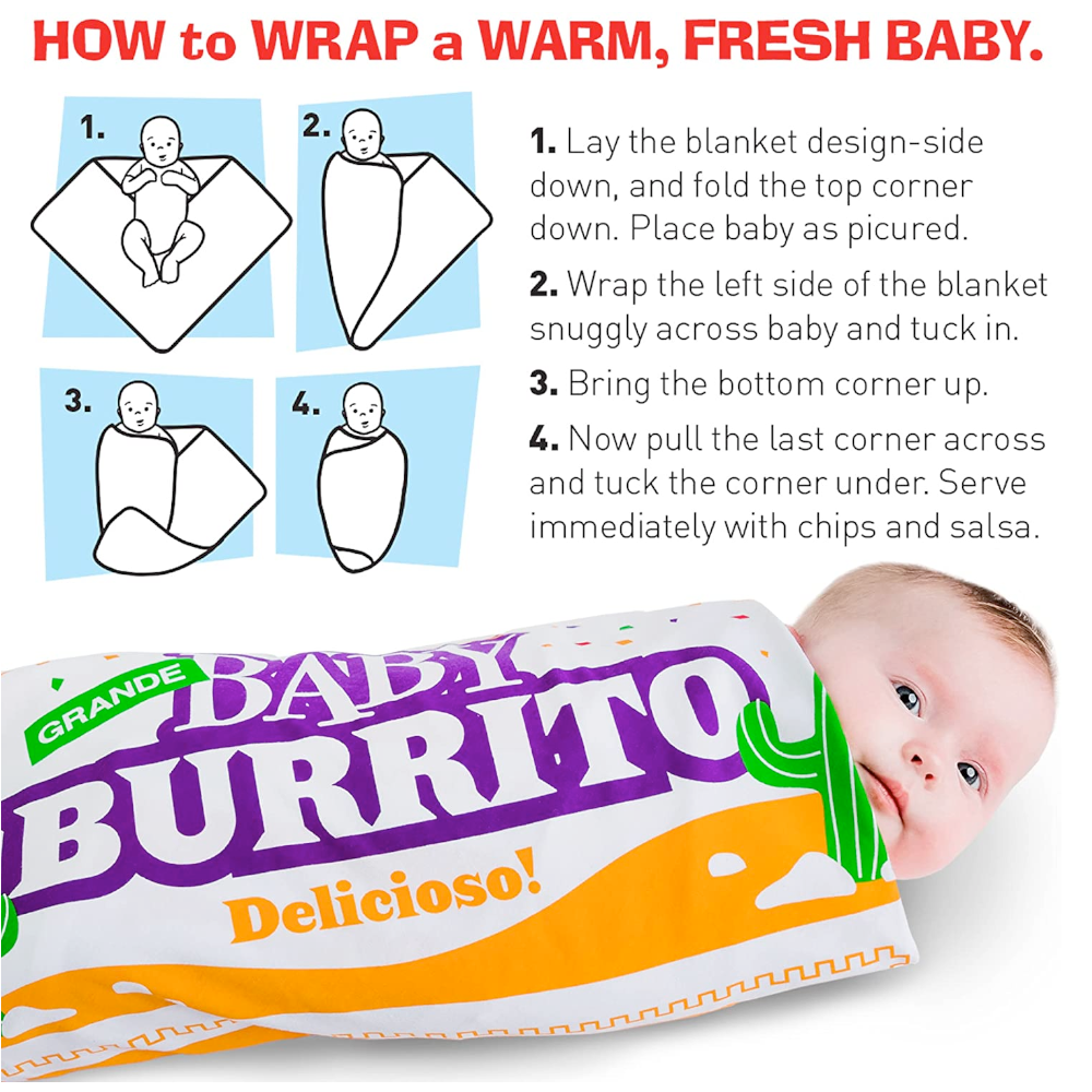 Wry Baby Toy Infant & Toddler Baby Burrito Swaddling Blanket